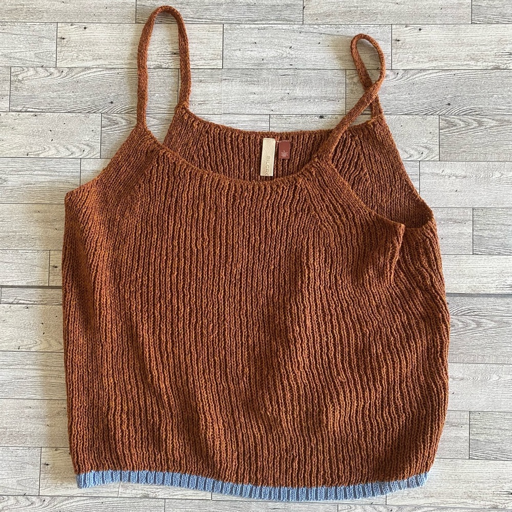 Pilcro Brown and Blue Camisole